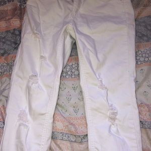 White Distressed Jeans
